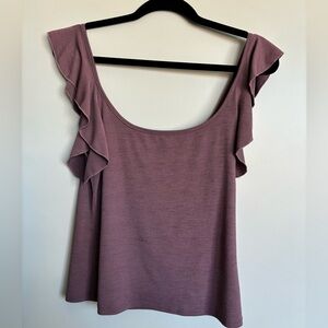 Ruffle Sleeve Free People Tank Top